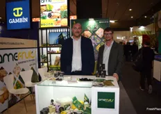 Francisco Giménez y Alexander Ankudinov, en el stand de Amefruits, especialistas en limón, ajo y ajo negro.